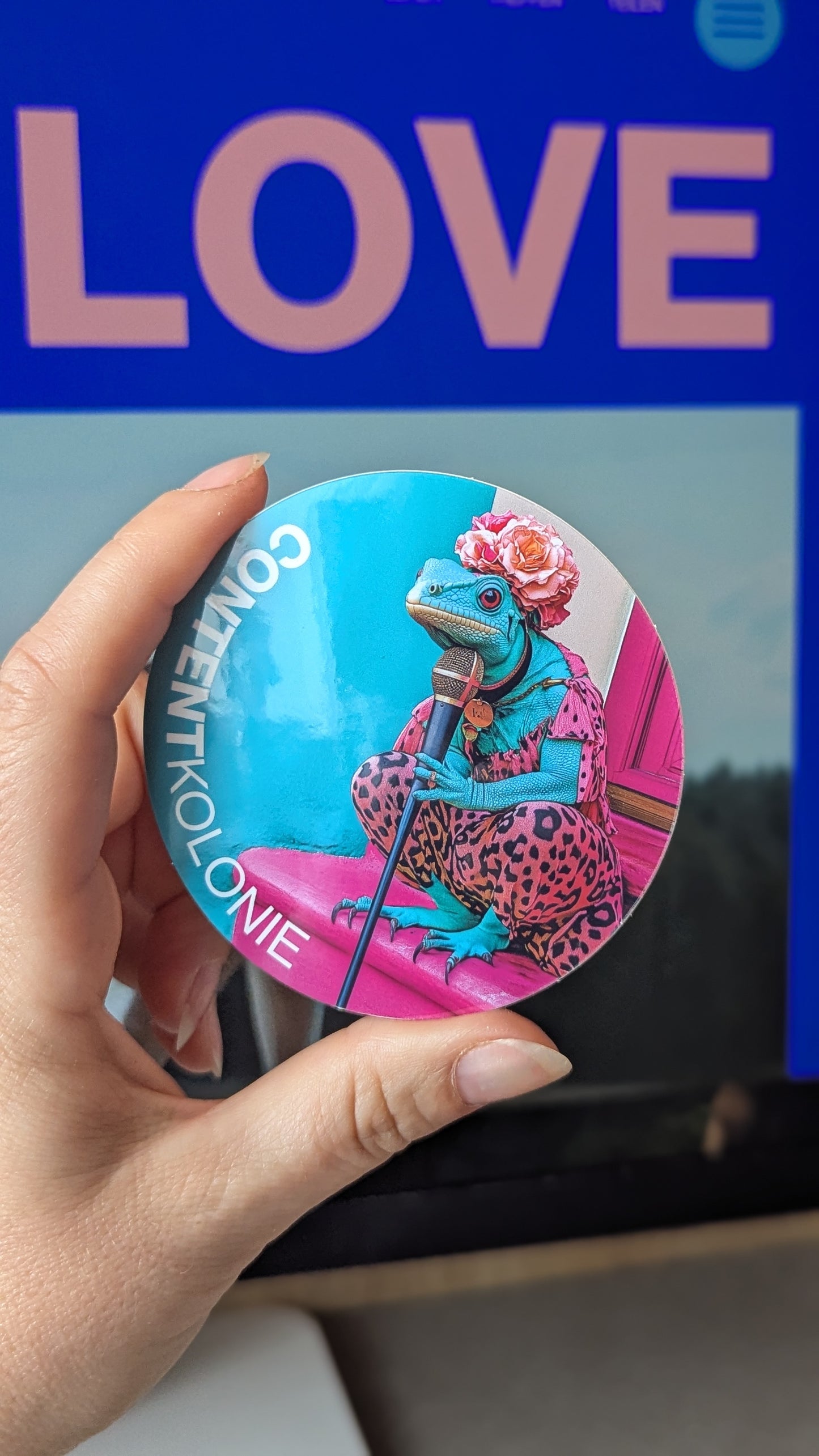 Lieblingssticker „Reptil im Rampenlicht“